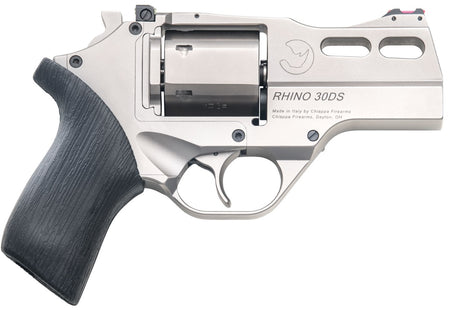 Chiappa Firearms CF340341 Rhino 30DS *CA Compliant Small 10mm Auto 6 Shot 3" Black Anodized Picatinny Rail/Vent Rib Barrel, Black Cylinder Black Anodized Aluminum Frame w/Picatinny Rail, Walnut Grip