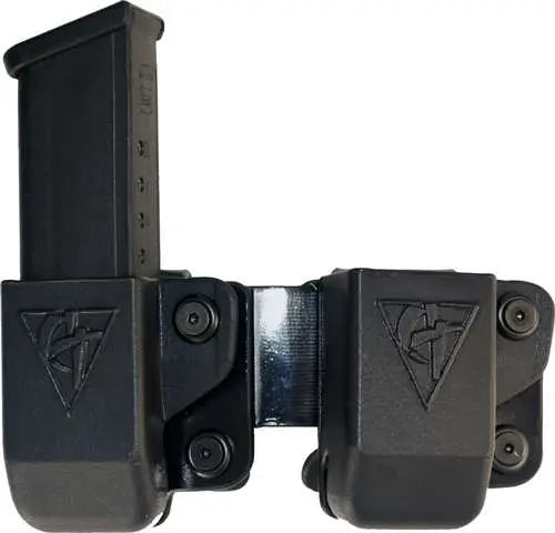 COMP-TAC TWIN BELT CLIP MAG OWB KYDEX #4 GLOCK 9/40 DS 45GAP LSC BLACK