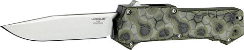HOGUE COMPOUND 3.5" OTF AUTO G-10 FRAME G-MASCUS GREEN
