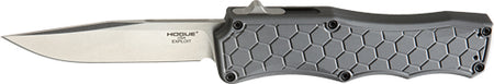 HOGUE EXPLOIT 3.5" OTF AUTO ALUMINUM CLIP POINT BLADE GREY