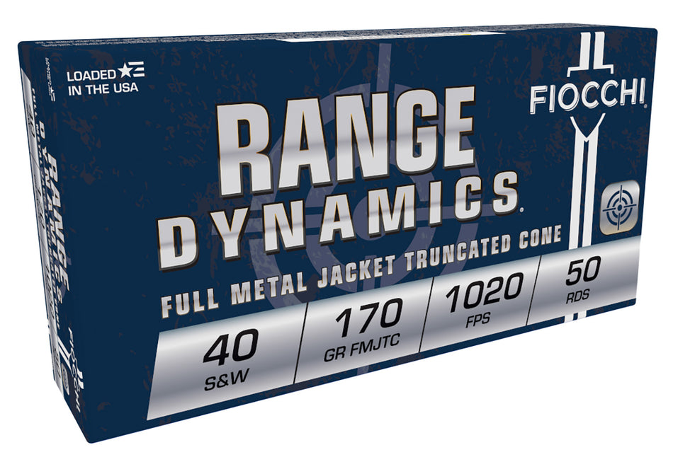 Fiocchi .40 S&W Range Dynamics 170gr FMJTC Ammo