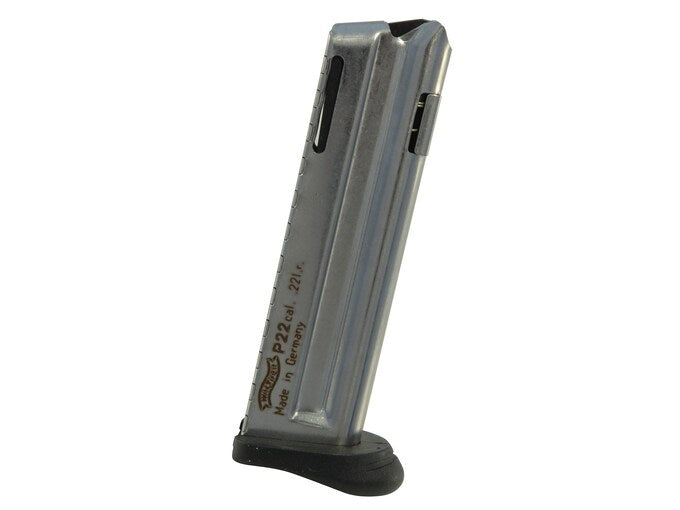 WALTHER P22Q MAG W/FINGER REST 22LR 10RD OLD