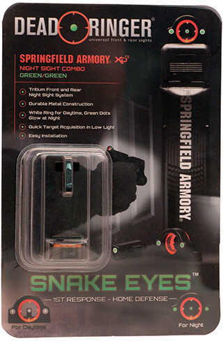 DEAD RINGER SNAKE EYESGHOST RING GP NS TRITIUM GRN/GRN SPRINGFIELD XDS