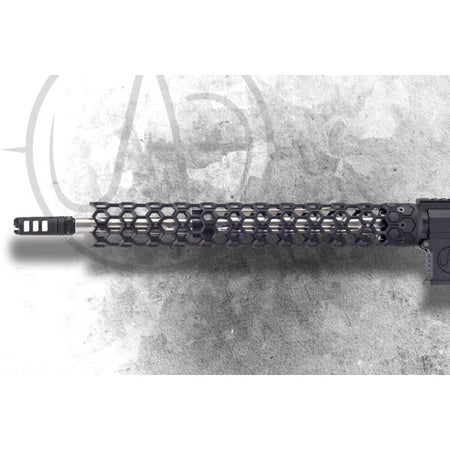 UNIQUE AR'S 15\" ULTRALIGHT HEX FREE FLOAT HANDGUARD BLACK ANODIZED