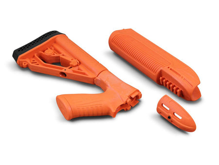 ADAPTIVE TACTICAL EX PERFORMANCE ADJ STOCK W / FOREND REM 870 12GA LESS LETHAL ORANGE