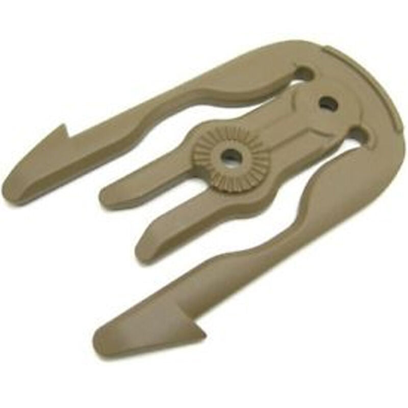 SAFARILAND MOLLE CAPABLE MOLLE ACCESSORY LOCKING FORK FDE SINGLE KIT ONLY