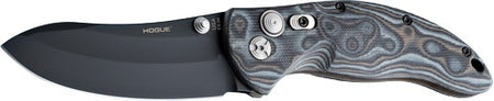 HOGUE EX-04 4" FOLDER UPSWEPT BLADE G-10 G-MASCUS BLK/GREY!