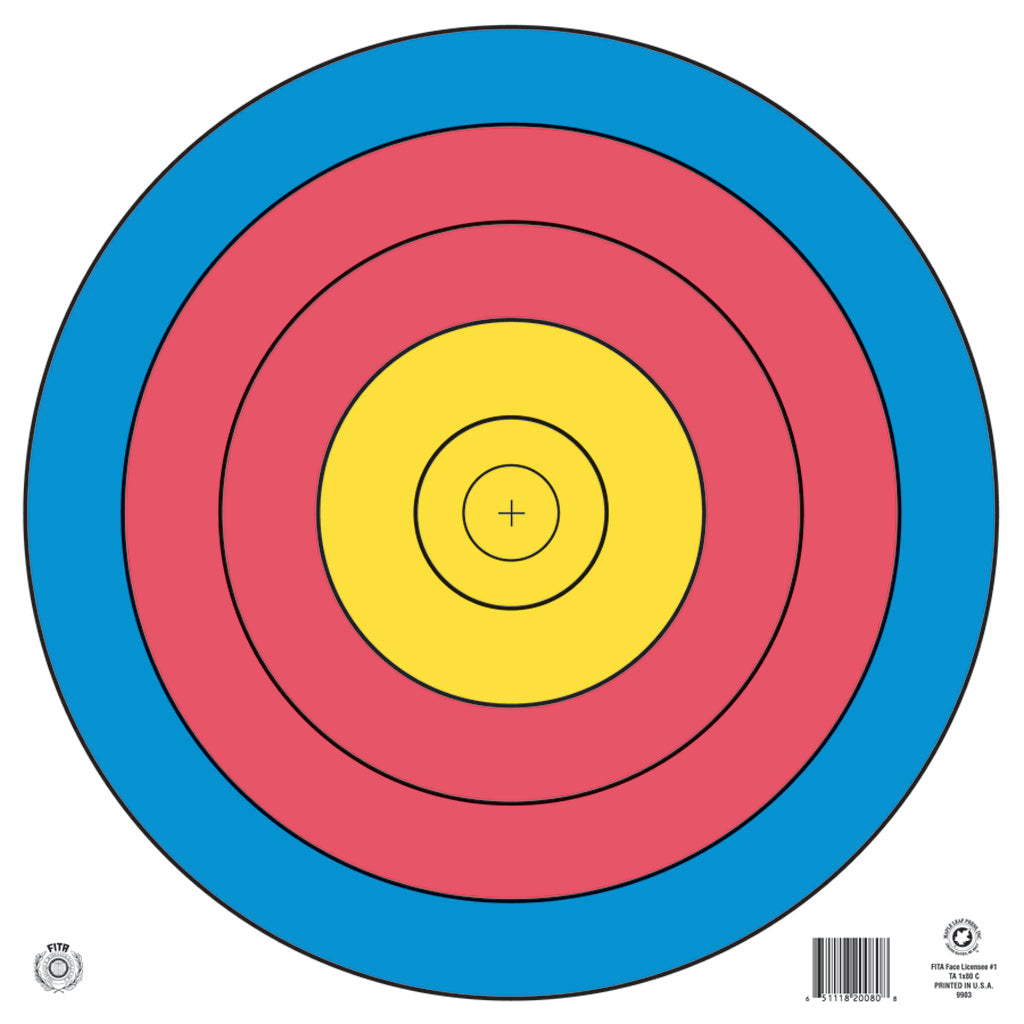 Maple Leaf Target Face FITA 5-Ring 80 cm. – Black Basin