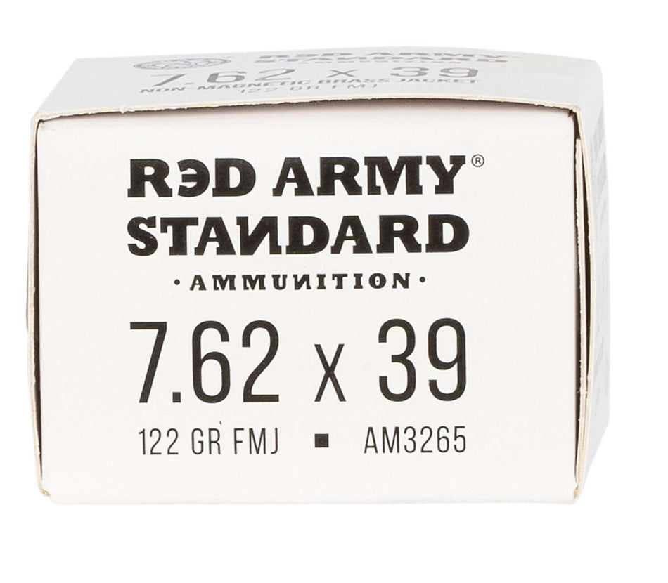 Red Army Standard 7.62x39mm Boat Tail 122gr FMJ Ammo