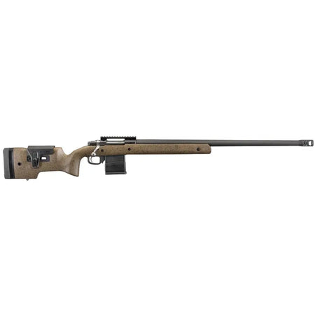 RUGER HAWKEYE LR TRGT 204RUG BOLT 26" MT BLK THRDE BBL, SPECK BLK/BRN LAM STOCK, 10RD DETACH MAG