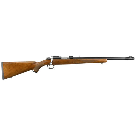 dRUGER 77/44 44 MAG BOLT RIFLE, 18.5" BLUED BBL, THREADED, WALNUT STOCK, 4RD