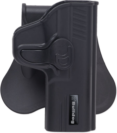 Bulldog RRG19 Rapid Release OWB Black Polymer Paddle Compatible w/Glock 19/23/32 Right Hand