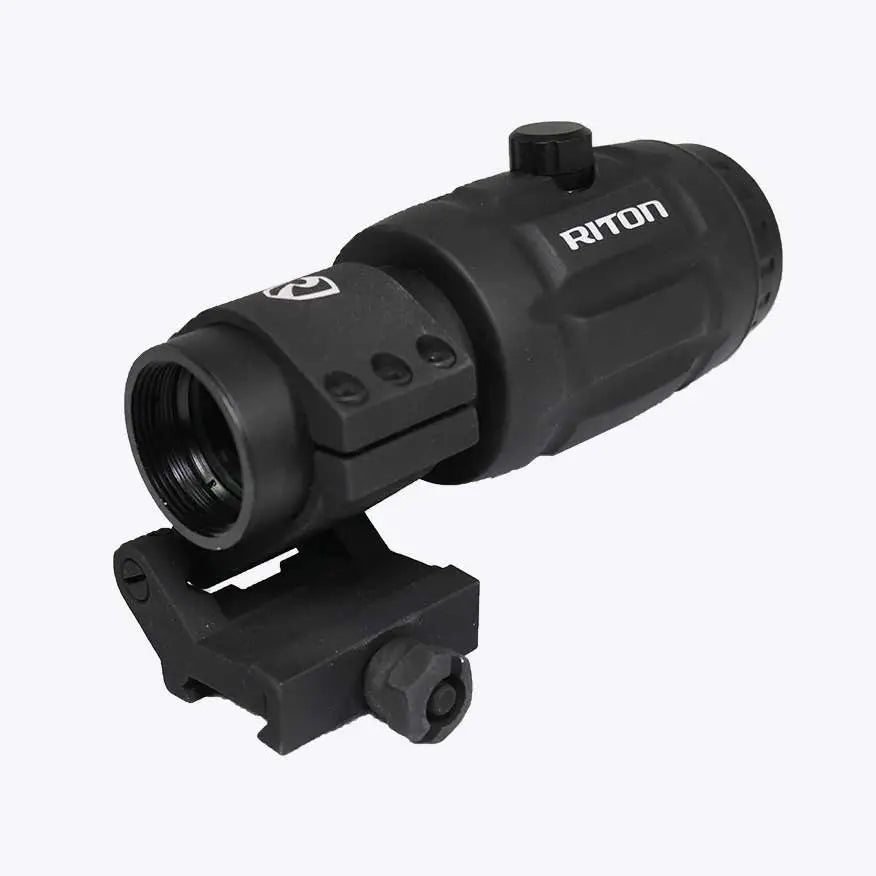 RITON X1 TACTIX MAG 3X MAGNIFIER 3 HD GLASS 2POS MOUNT 30MM TUBE SFP MATTE