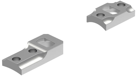 Leupold 51727 Dual Dovetail Base Set Silver Remington 700