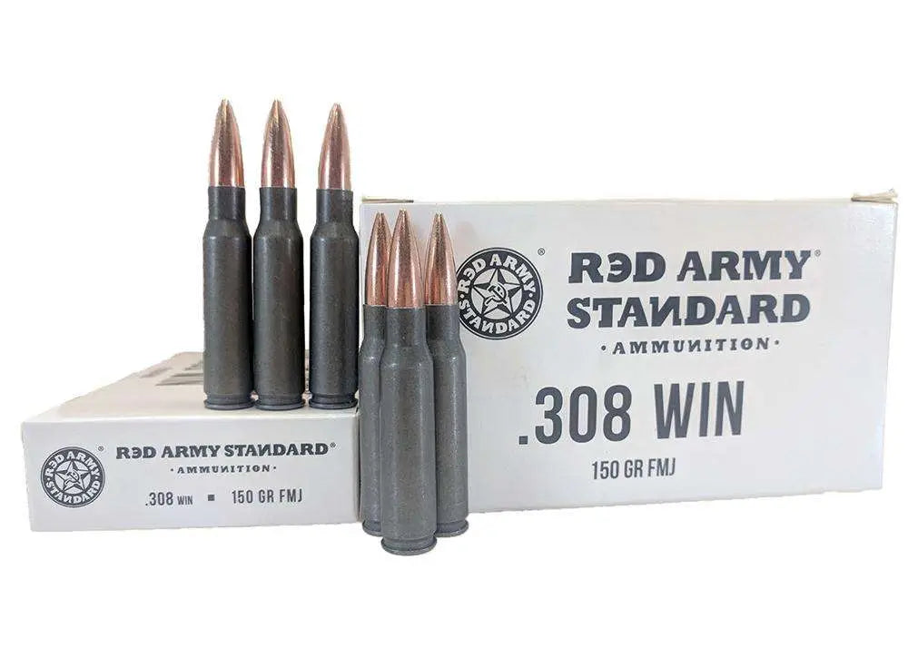 Century Arms .308 Win / 7.62x51mm RED ARMY STANDARD Target Shooting 150gr FMJ Ammo