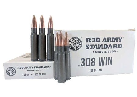 Century Arms .308 Win / 7.62x51mm RED ARMY STANDARD Target Shooting 150gr FMJ Ammo