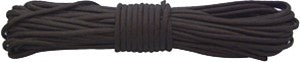 RED ROCK 550 PARACHUTE CORD 50 FEET BLACK