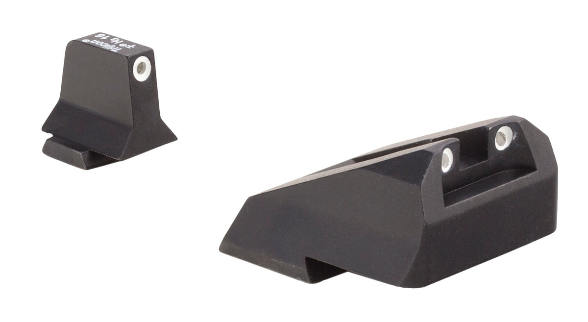 Trijicon 600900 Suppressor/Optic Height Sights Green/Tritium White Outline Front Sight-Green/Tritium White Outline Rear Sight Smith & Wesson M&P/M&P M2.0