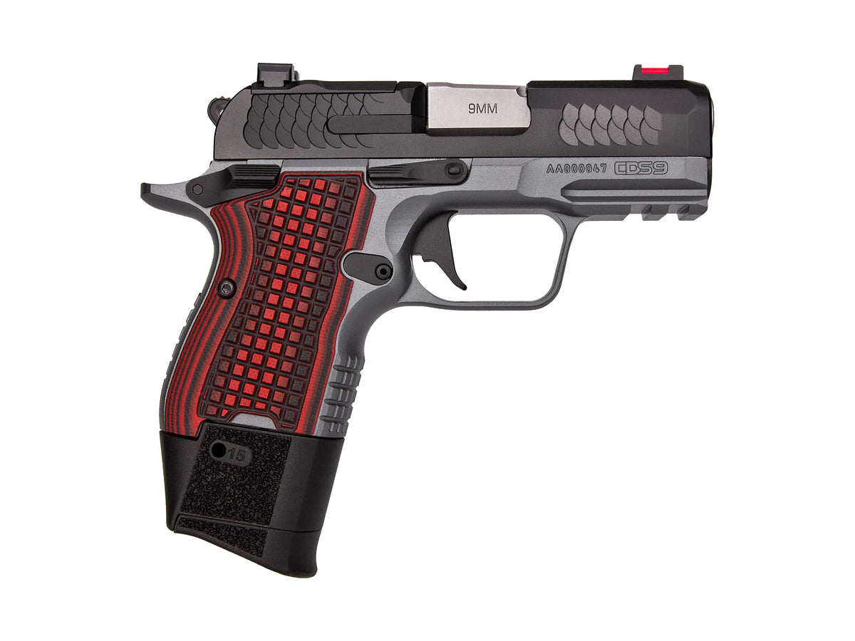 Kimber Mfg.,inc 3600003 CDS9 9mm 15rd 3.18" Black KimPro II Optic Ready Stainless Steel Slide Gray KimPro II G10 Grip
