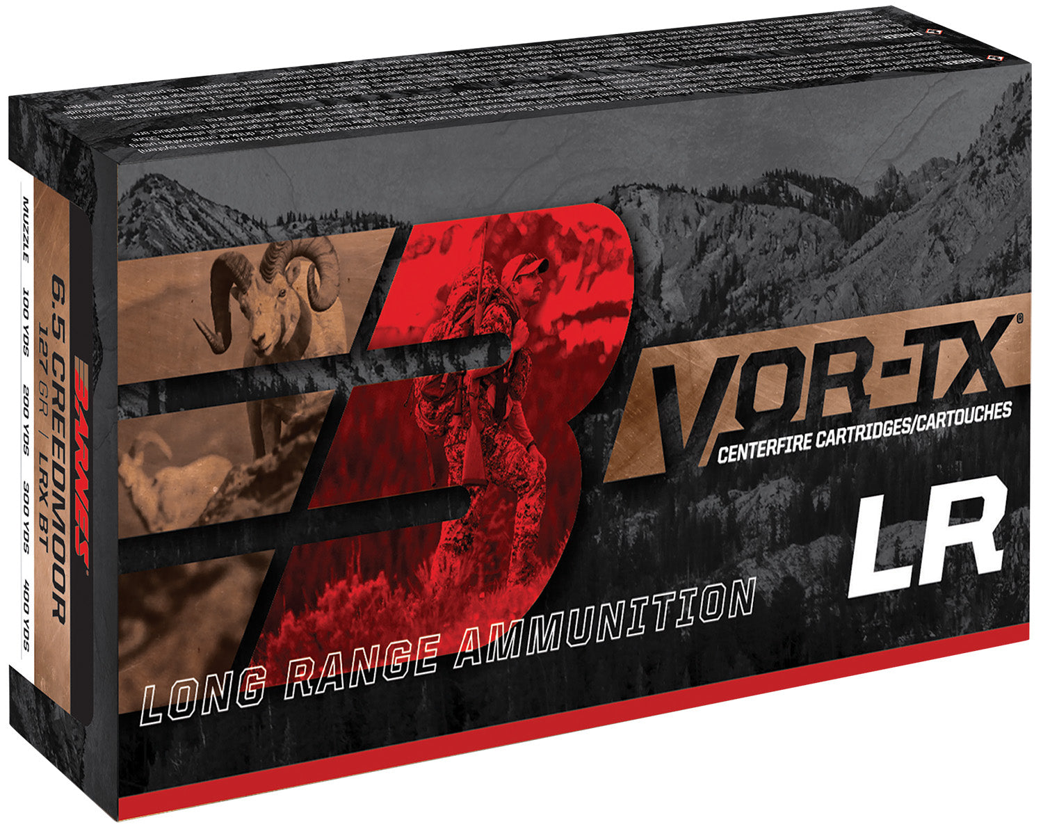 Barnes .300 Winchester Mag VOR-TX 190gr LRX BT Ammo