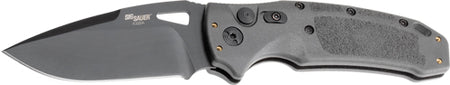 HOGUE K320A TACTICAL 3.5" AUTO FOLDER DROP POINT BLD POLY GRY