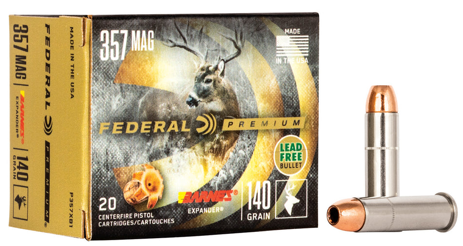 Federal .357 Magnum 140gr Barnes Expander Ammo