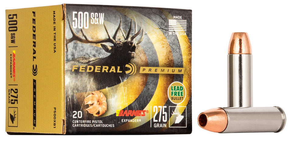 Federal .500 S&W Mag 275gr Barnes Expander Ammo