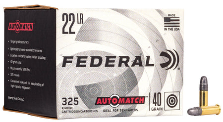 Federal .22 LR Champion Training 40gr LRN Ammo - 325 Rounds