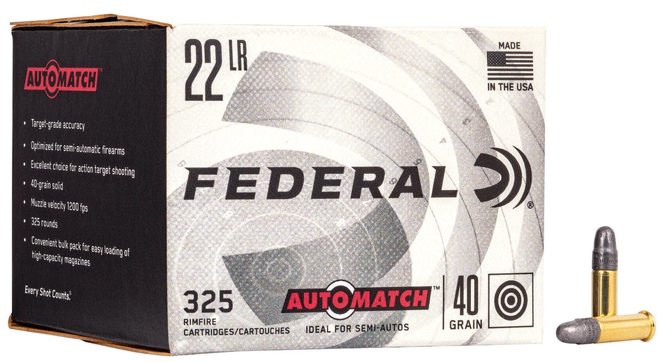 Federal .22 LR Champion Training 40gr LRN Ammo - 325 Rounds