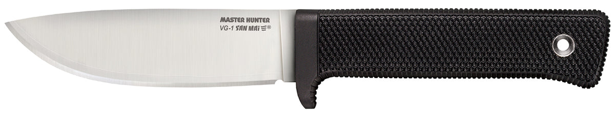 Cold Steel 36JSK Master Hunter 4.50" Fixed Plain Drop Point VG-1 San Mai III Blade/Black Kray-Ex Handle