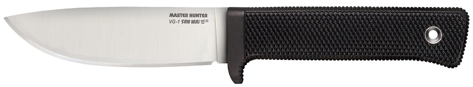 Cold Steel 36JSK Master Hunter 4.50" Fixed Plain Drop Point VG-1 San Mai III Blade/Black Kray-Ex Handle