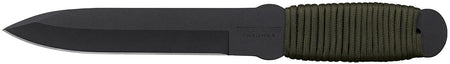 Cold Steel 80TFTC True Flight Thrower 6.75" Fixed Spear Point Plain Black 1055 Carbon Steel Blade/Paracord Wrap OD Handle