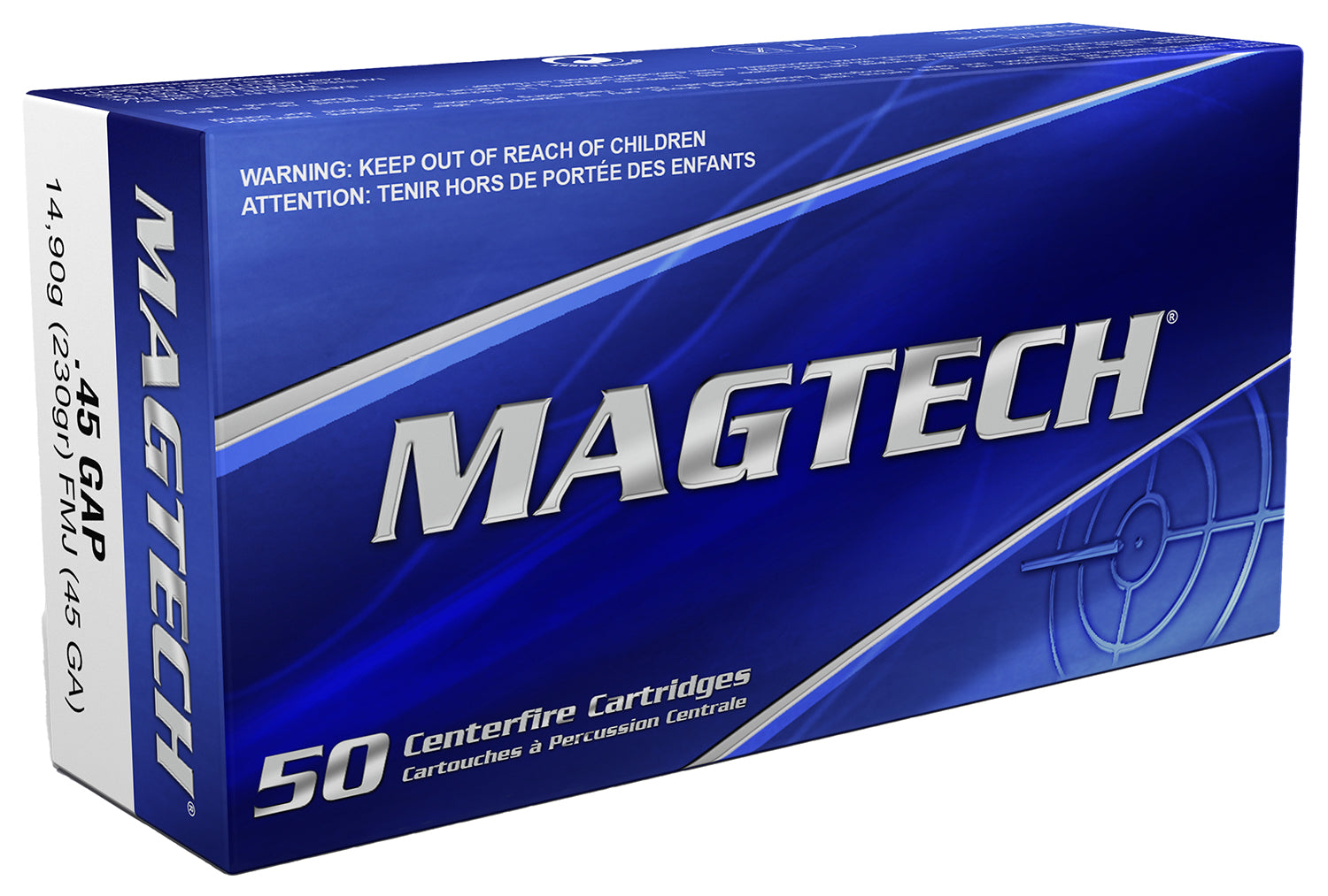 Magtech .45 GAP Range/Training 230gr FMJ Ammo