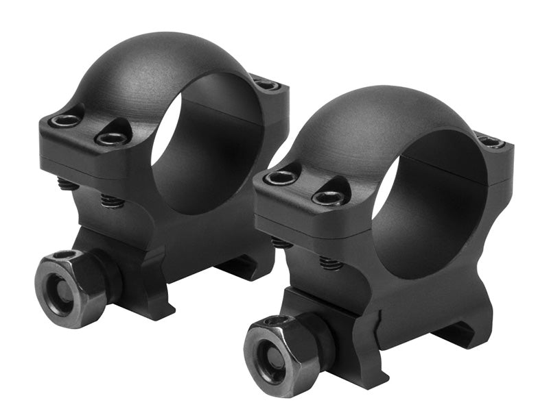 VISM 1" Hunter Rings Black 0.9" Height