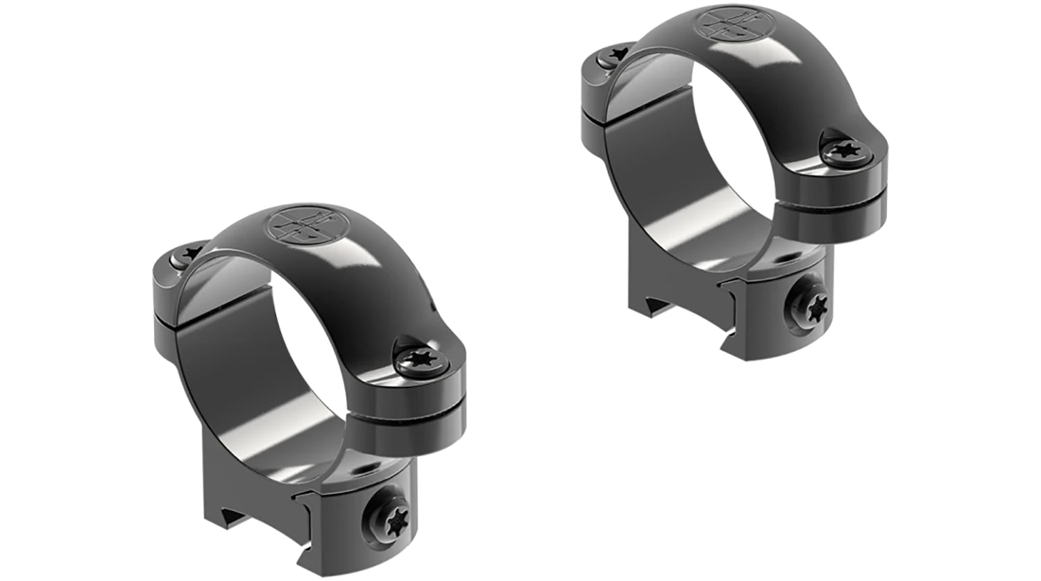 Leupold 49947 Ringmounts Black Gloss 1" Rimfire Medium