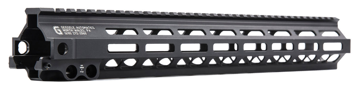 Geissele Automatics 05-286B Super MK8 M-Lok Rail AR15/M16/M4 Rifle Aluminum Black 15"