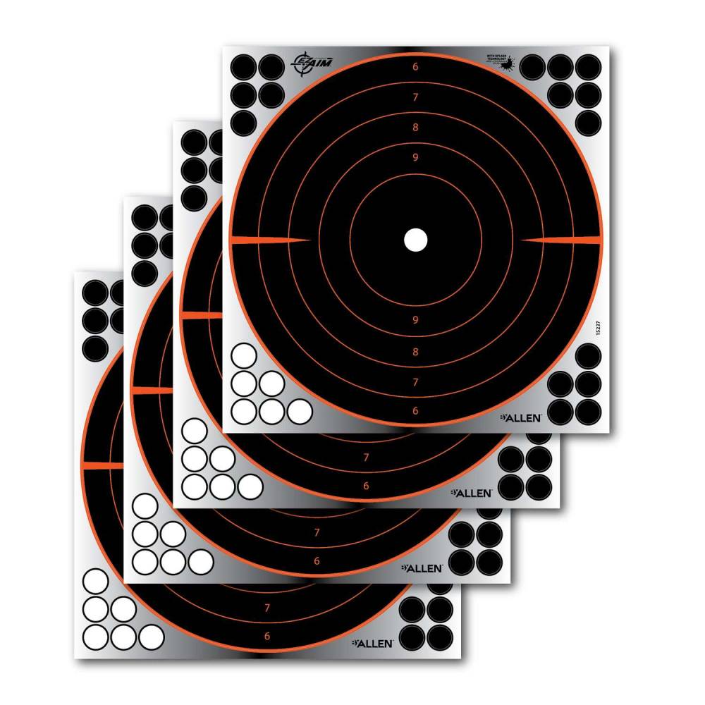 dALLEN EZ AIM 4PK 12X12 BULLSEYE TGT
