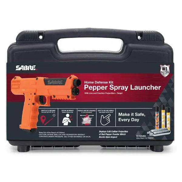 SABRE 68 CAL ORANGE PISTOL 7RD MAG 7 RED PEPPER 14 INERT 2 CO2 ARD CASE
