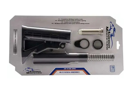 ANDERSON AR-15 BUFFER TUBE KIT CARBINE LENGTH 6 POSITION MIL SPEC ( PACKAGED )