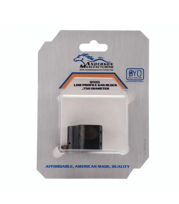 ANDERSON AR-15 LOW PROFILE GAS BLOCK KIT .750 BBL DIAMETER NITRIDE ( PACKAGED )