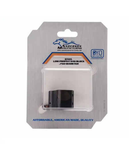 ANDERSON AR-15 LOW PROFILE GAS BLOCK KIT .750 BBL DIAMETER NITRIDE ( PACKAGED )