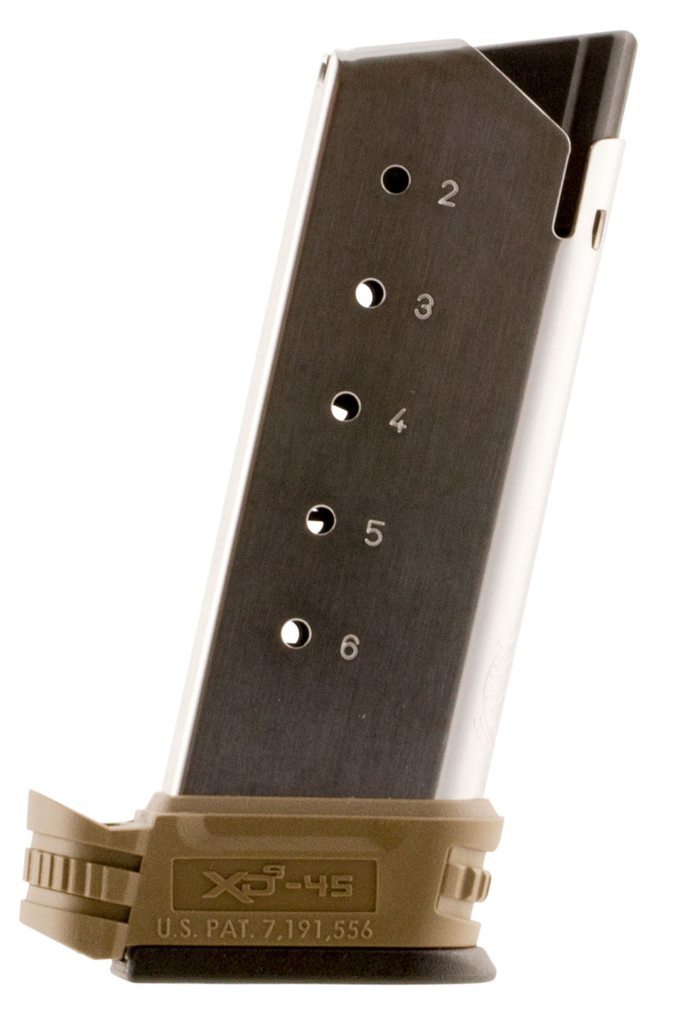 Springfield Armory XDS5006DE XD-S 6rd 45 ACP SS/FDE Stainless Steel