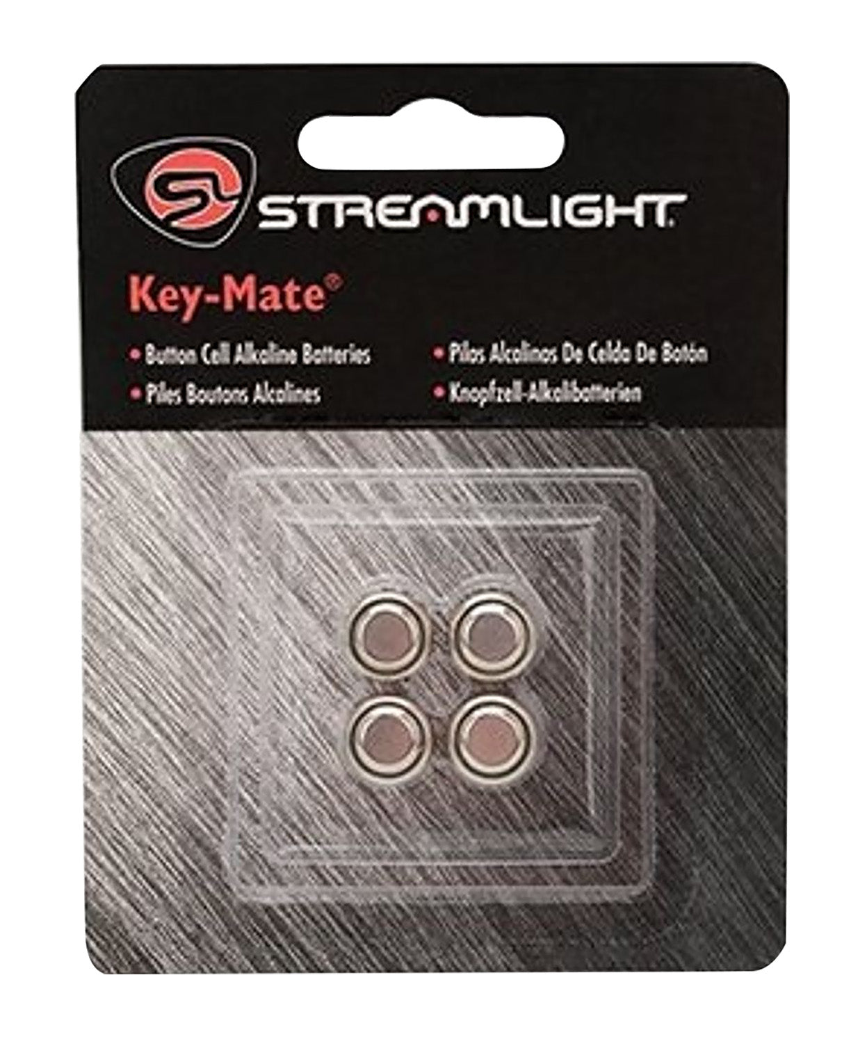 Streamlight 72030 Key-Mate Silver 1.5 Volts Alkaline 150 mAh Fits Key Chain Light/MicroStream/MacroStream (4) Single Pack