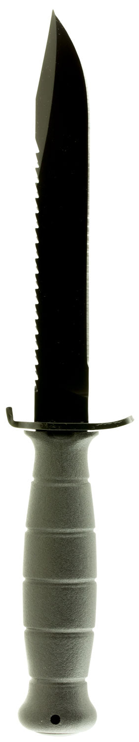 Glock KB17281 Field 7" Fixed Clip Point Plain/Saw Black High Carbon Steel Blade/ Black Textured Trimond Polymer Handle