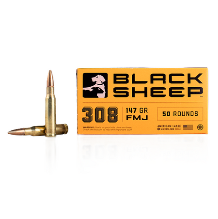 Black Sheep Ammunition .308 Win 147 Grain Full Metal Jacket