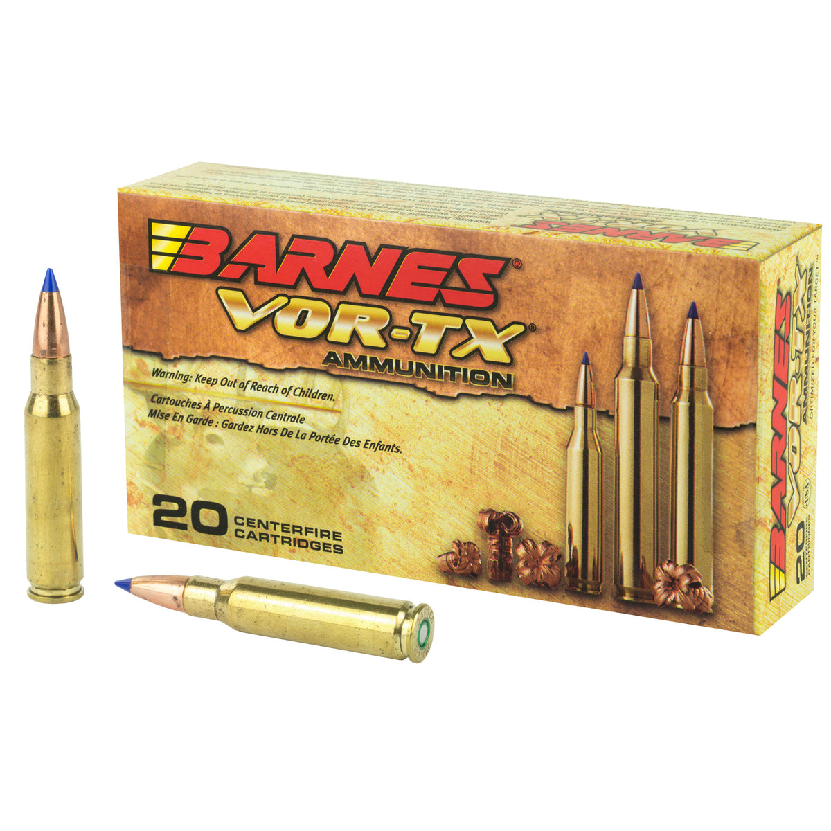 Barnes 30816 VOR-TX Tipped TSX Boat Tail 130 Grain .308 Win / 7.62x51mm 3125 fps