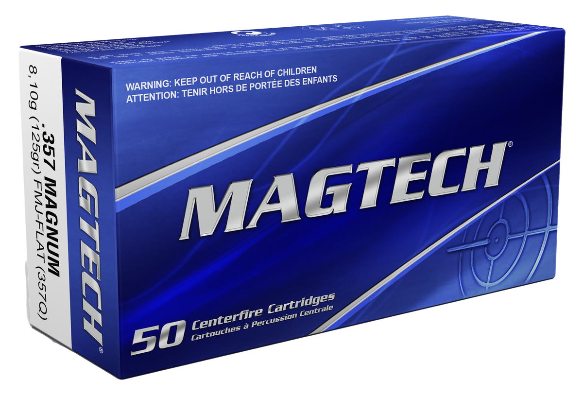 Magtech .357 Magnum Sport Shooting 125gr FMJ Flat Ammo