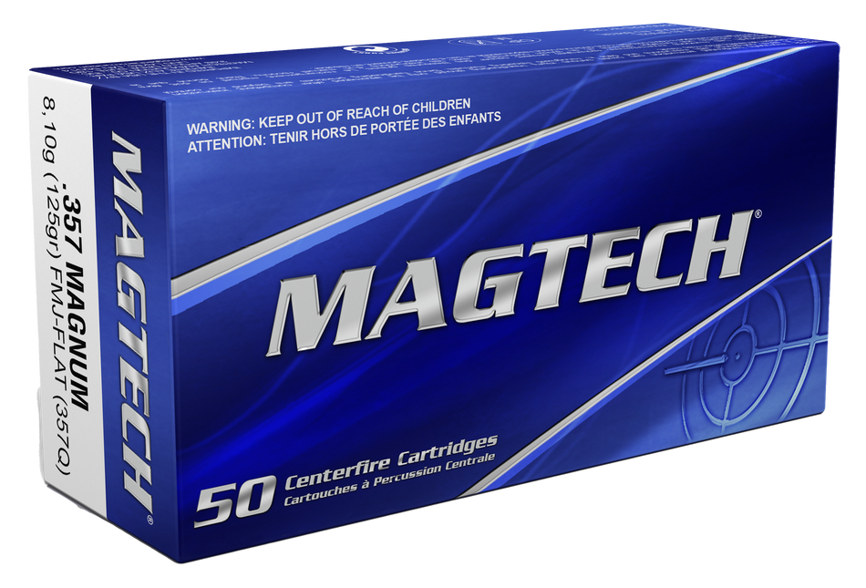 Magtech .357 Magnum Sport Shooting 125gr FMJ Flat Ammo