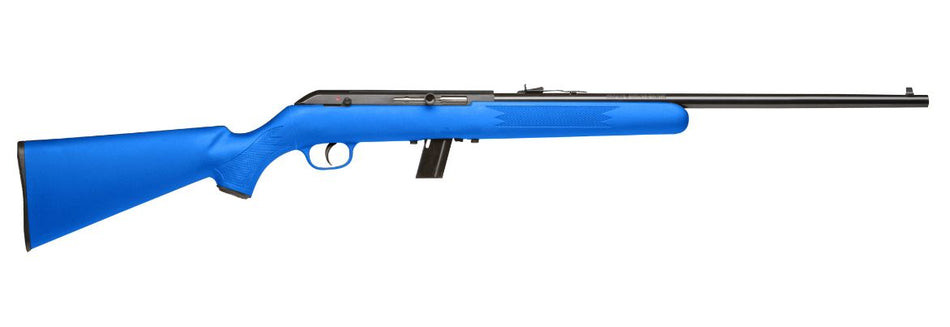 Savage Arms 40217 64 F Full Size 22 LR 10+1 21" Matte Black Carbon Steel Barrel, Matte Black Grooved Carbon Steel Receiver, Blue Fixed Synthetic Stock, Right Hand