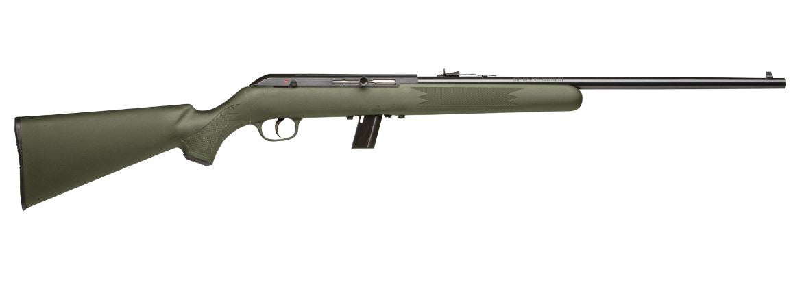 Savage Arms 40221 64 F Full Size 22 LR 10+1 21" Matte Black Carbon Steel Barrel, Grooved Receiver, OD Green Fixed Synthetic Stock